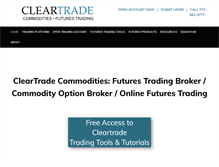 Tablet Screenshot of cleartrade.com